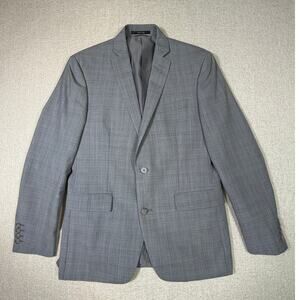 Bar III Men 38S Gray Slim Fit Wool Blend 2 Button Blazer Dress Jacket Modern